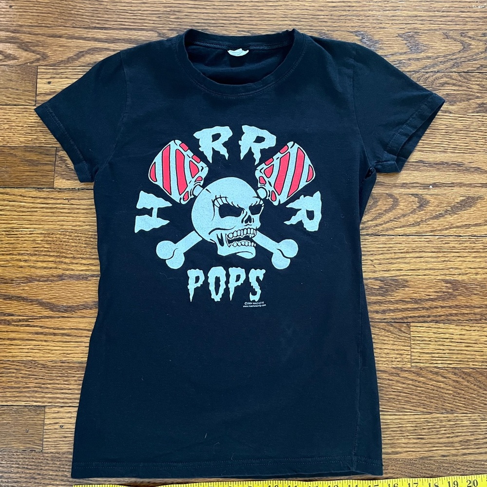 Womens Psychobilly HorrorPops tee Size Medium